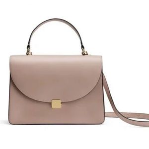 Cuyana top handle purse with detachable cross body